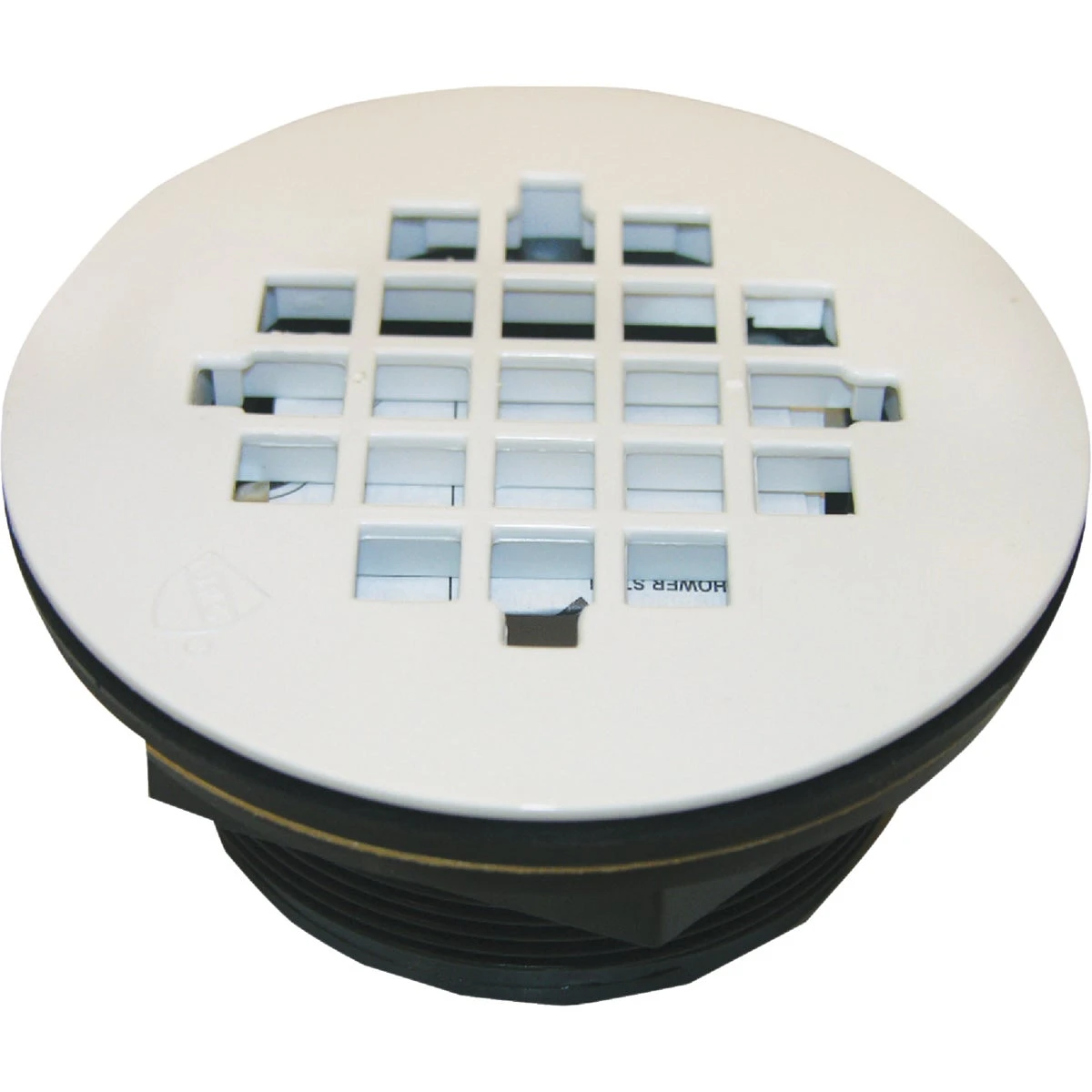 Shower Drain, Fiberglass, Plastic Body, 2 In.