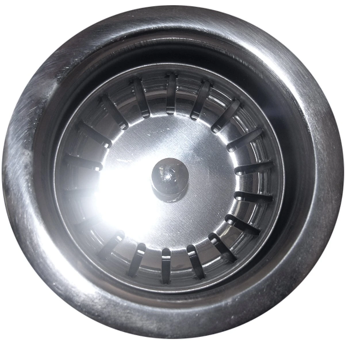 Kitchen Basket Sink Strainer, Stainless Steel, 3-1/2-In. O.D.
