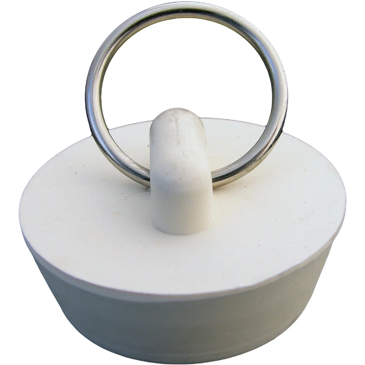 Sink Stopper, White Hollow Rubber, 1-1/8 to 1-1/4 In. Drain