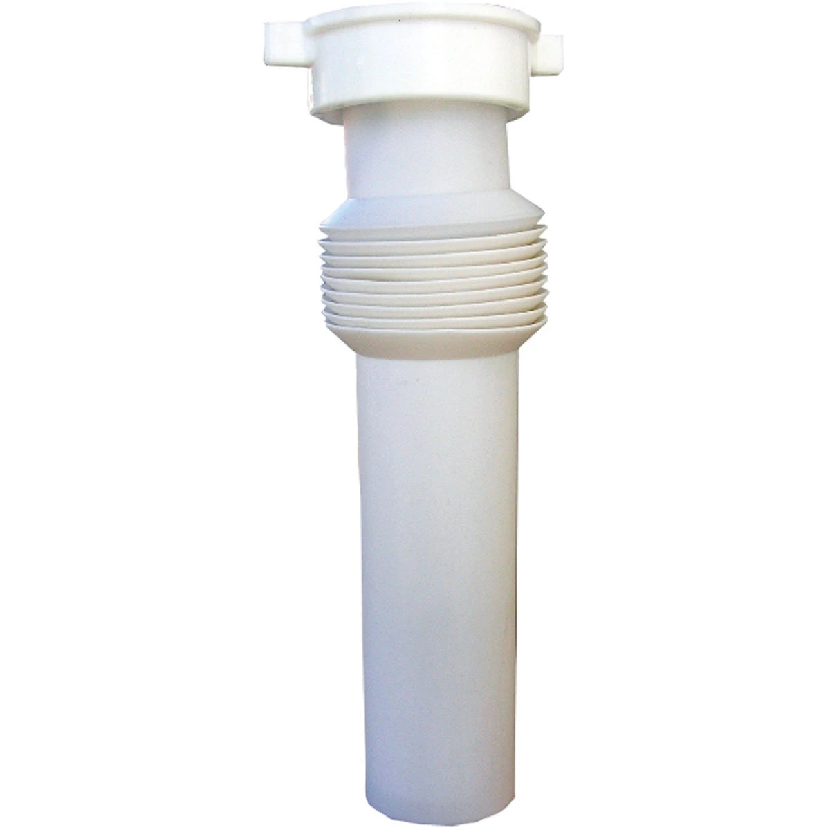 PVC Kitchen Drain Flexible Extension Tube, White, 1-1/2 x 12 In.