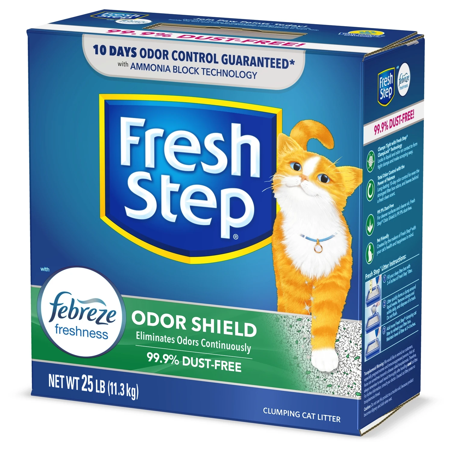Cat Litter, Odor Shield, Scoopable, Scented, 25 Lbs.