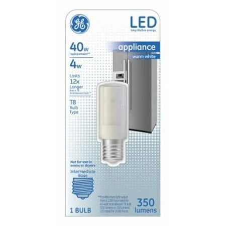 LED Light Bulb, T8, Warm White, Frosted, 350 Lumens, 3.5 Watt