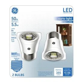 LED Spotlight Bulb, PAR16 Medium Base, 5.5 Watt, 2 -Pk.