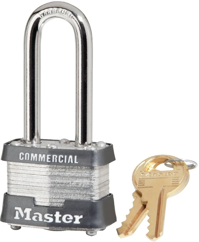 1-1/2 In. Laminated Keyed-Alike Padlock, 2-In. Long Shackle
