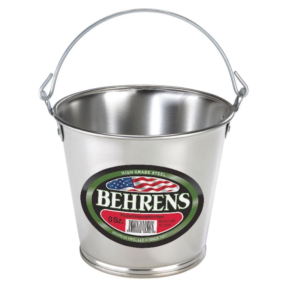 Galvanized Steel Water Pail, 2-Qt.