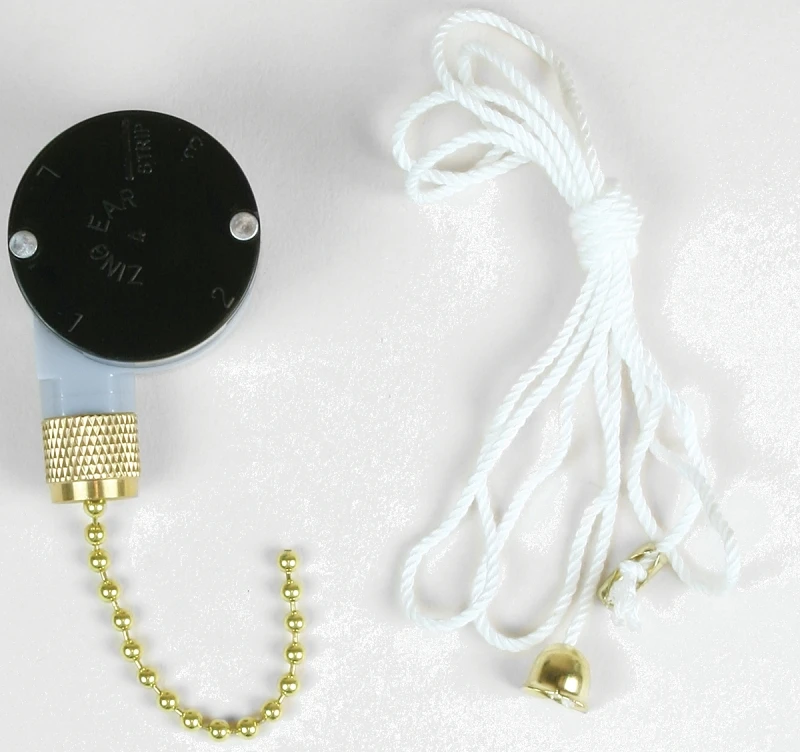 Ceiling Fan Switch, 8 Wires, 2-Speeds