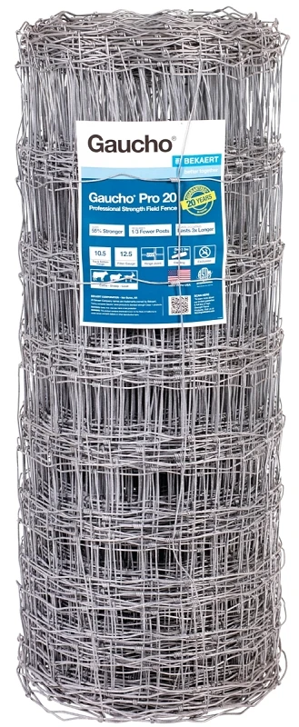 Gaucho Pro 20 High-Tensile Field Fence,1047-6, 12.5/10.5 Gauge, 47 In. x 330 Ft.