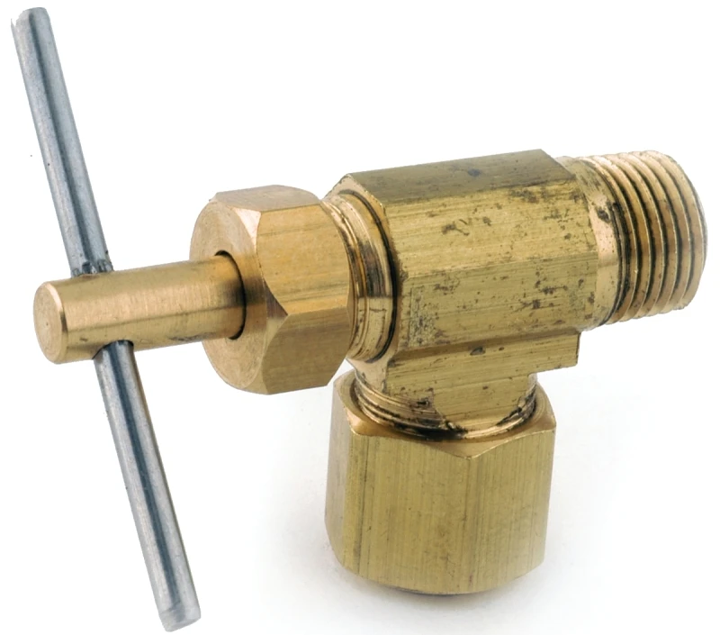 Needle Valve, 90-Degree, 1/4 In. Compression x 1/8 In. MIP