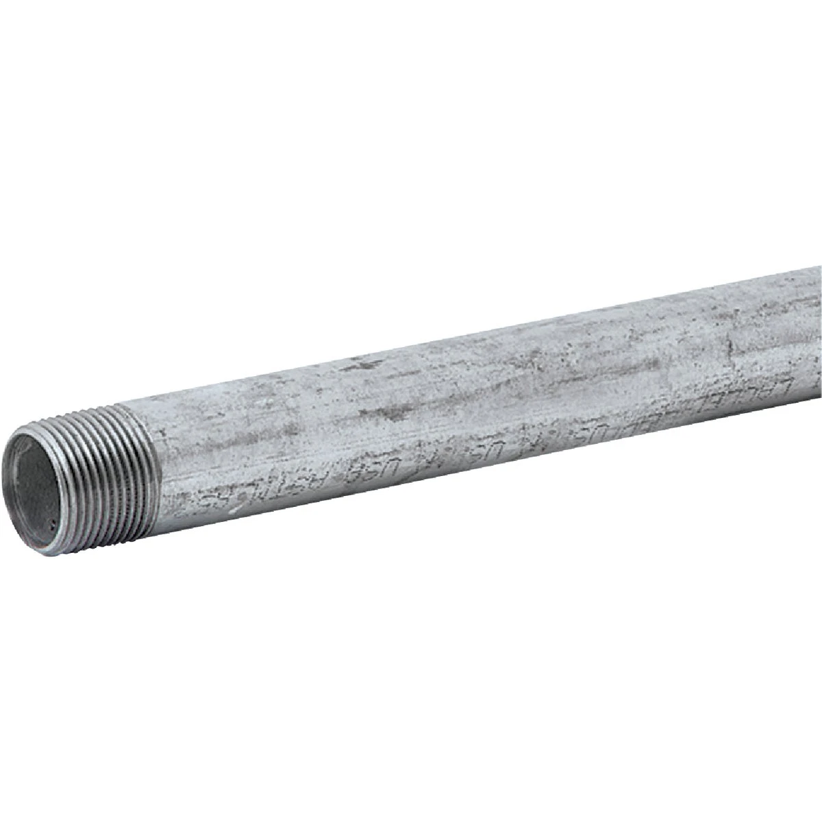 Galvanized Steel Pipe, Threaded, 3/8 In. x 10 Ft.