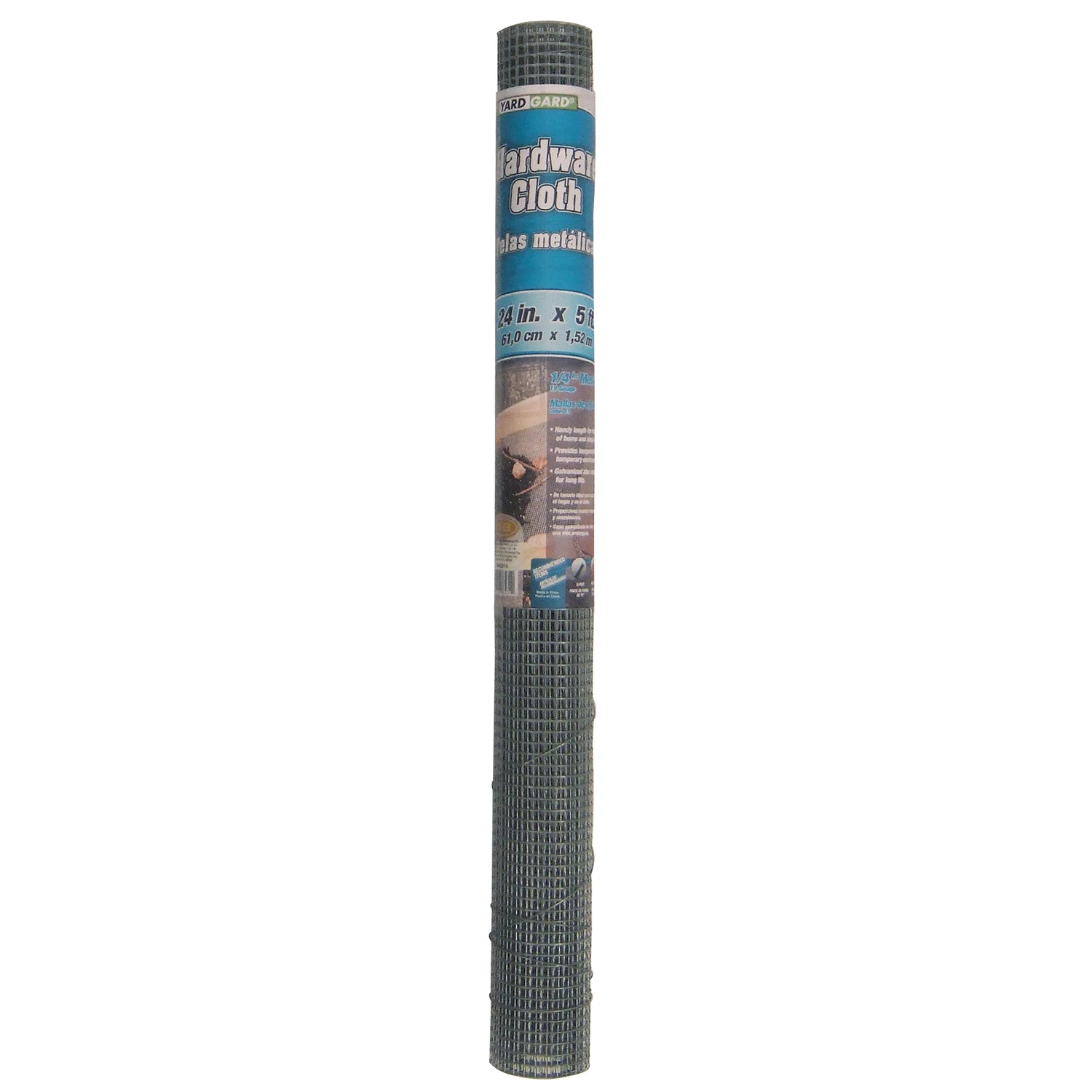 Galvanized Metal Hardware Cloth Fence, 1/4 In. Mesh, 23-Ga., 24 In. x 5 Ft.