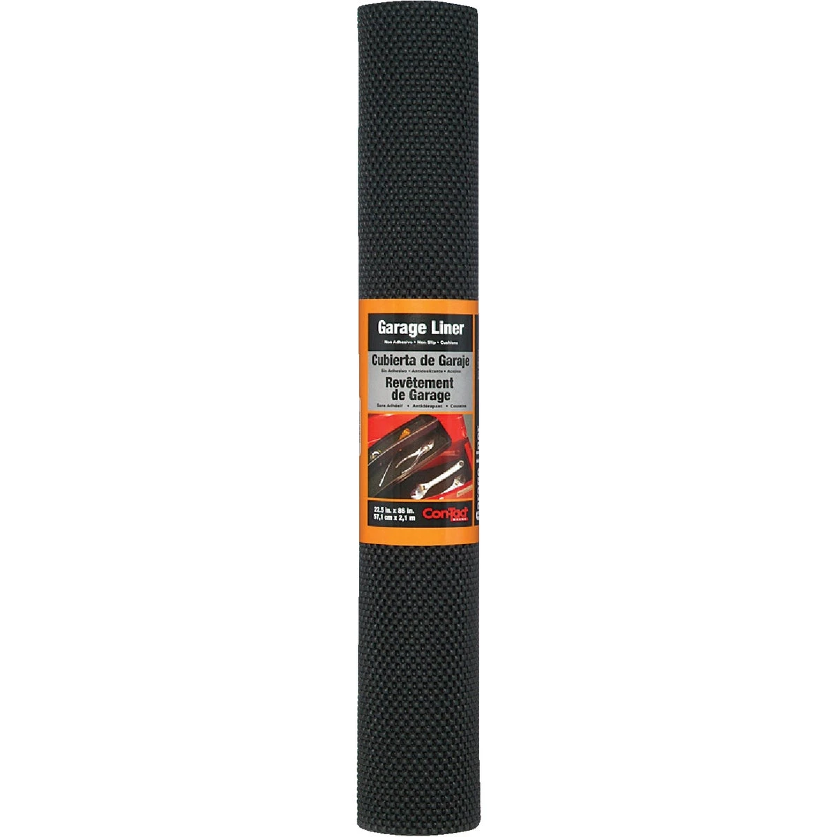 Garage Liner, Industrial, Black, 22.5 x 86 In.