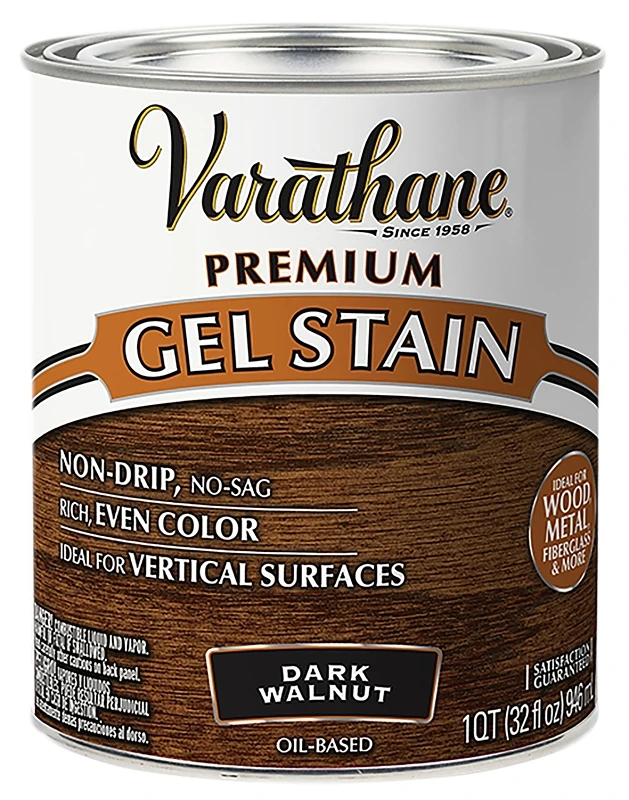 Dark Walnut Gel Wood Stain, Qt.