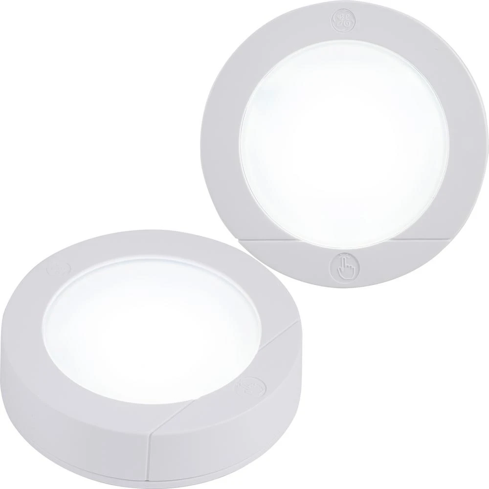 LED Puck Lights, Battery Operated, 2-Pk.