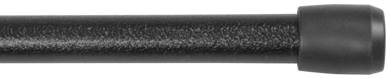 Strafford Spring Tension Rod, Black, 7/16 x 28 to 48 In.