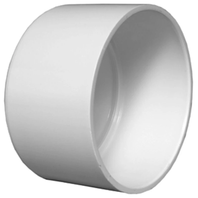 Schedule 40 DWV PVC Pipe Cap, Solvent Weld, 3 In.