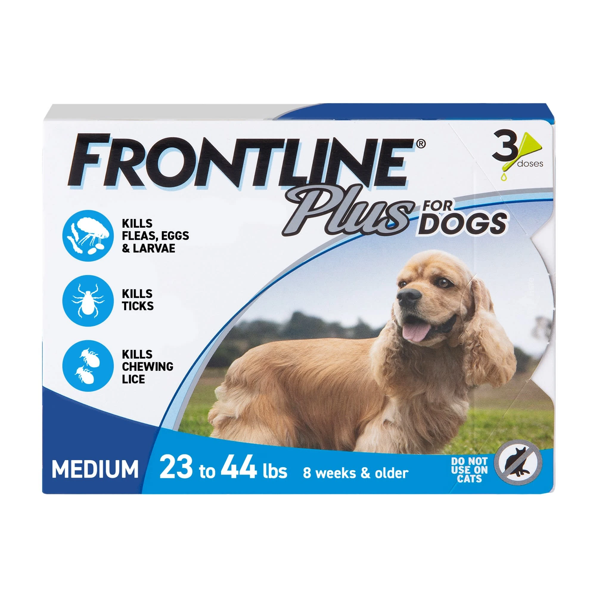 Flea & Tick Killer, For Medium Dogs, 3-Doses