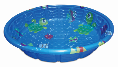 Wading Pool, Blue Fish Print, 42 In. Round