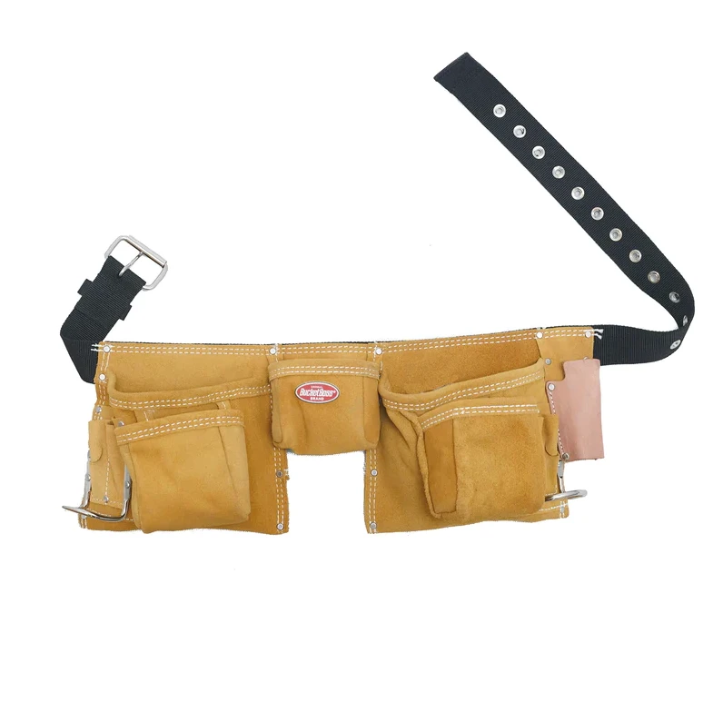 Suede Leather Apron, 11 Pockets