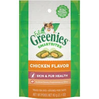 Feline Smartbites Cat Treats, Chicken, Skin & Fur, 2.1 oz.