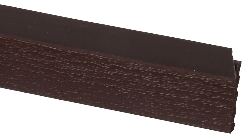 Garage Door Weatherstripping, Brown PVC, 2 In. x 9 Ft.