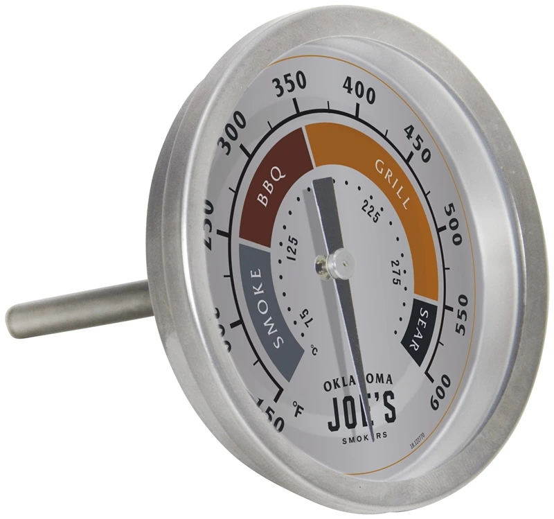 Stainless Steel Smoker Thermometer, 3 Inch Dial for Accurate Temperature Reading