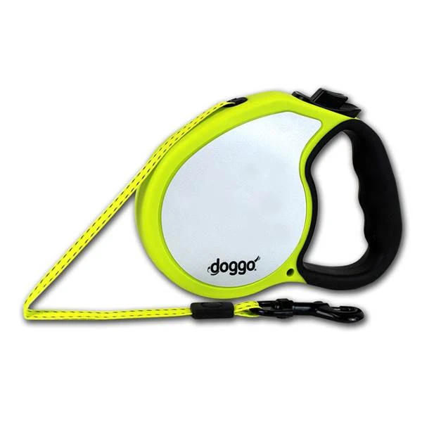 Retractable Dog Leash, Neon Yellow, Small Dogs, 13-Ft.