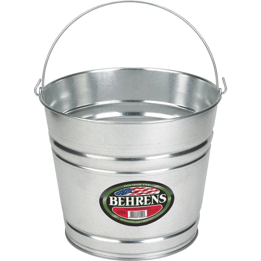 Galvanized Steel Water Pail, 8-Qt.