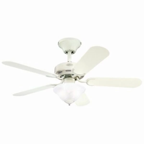 Richboro Ceiling Fan + Light Kit, White,42-In.