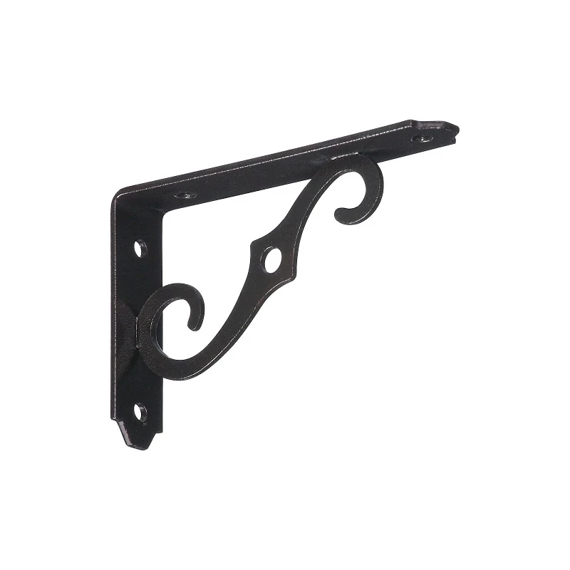 5 x 3-1/2 In. Antique Bronze Ornamental Shelf Bracket