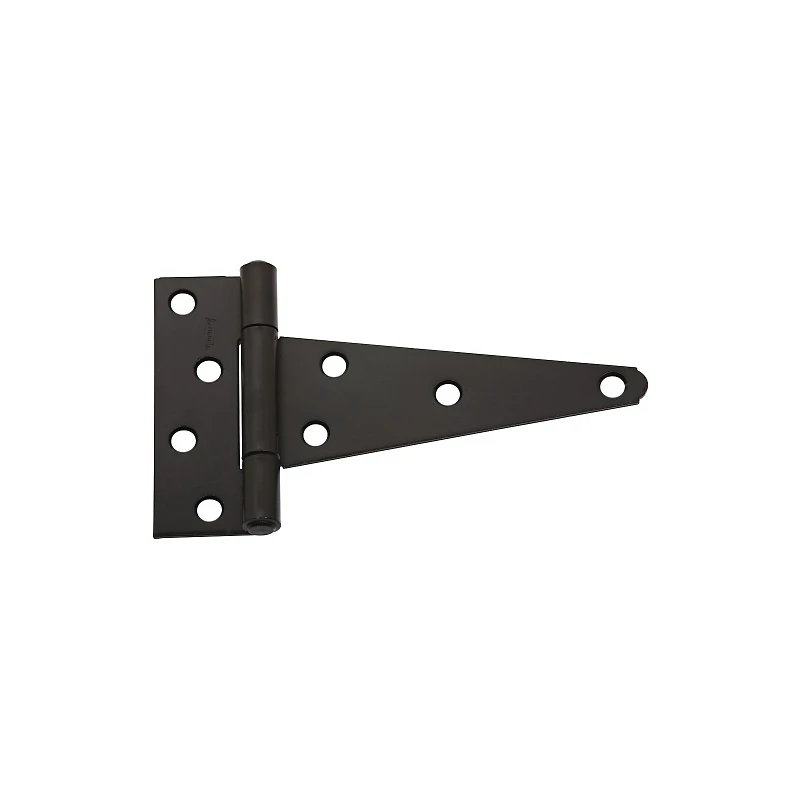 Extra Heavy Gate T-Hinge, Black, 6 In.