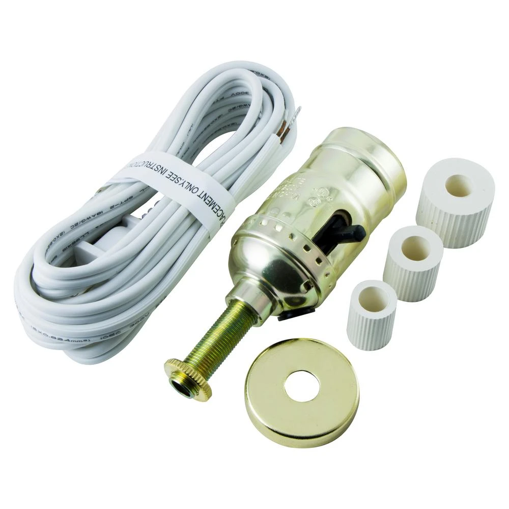 Bottle Lamp Kit Cord, White - Model 50961 For Diy Lighting Projects