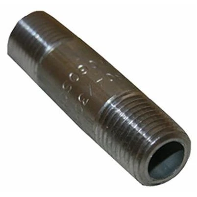 Stainless Steel Pipe Nipple, 1/8 x 2 In.