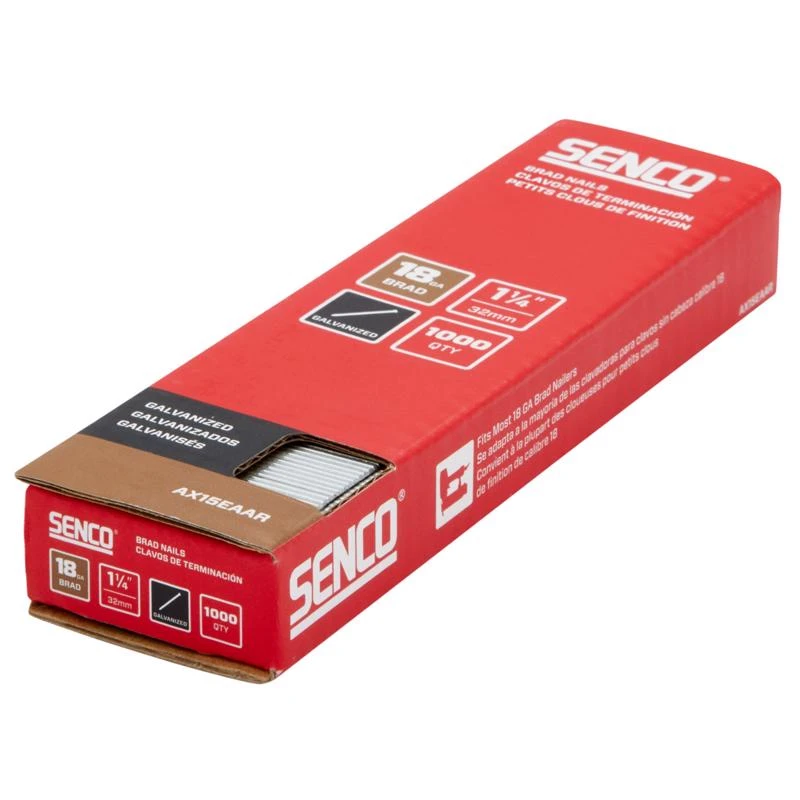 Brad Nails, 18 Gauge Galvanized, 1-1/4-In., 1,000-Ct.