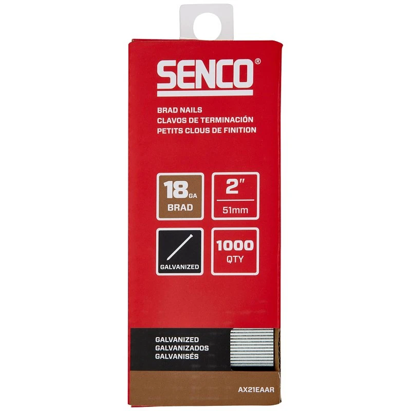 Brad Nails, 18 Gauge, 2 In., 1000-Ct.