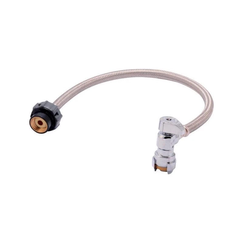 Faucet Connector, Click Seal, 1/2 x 1/2 In.
