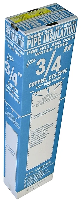 Tundra Quick R Pipe Insulation 7/8 In Id X 1-5/8 In Od 6 Ft Polyethylene Black