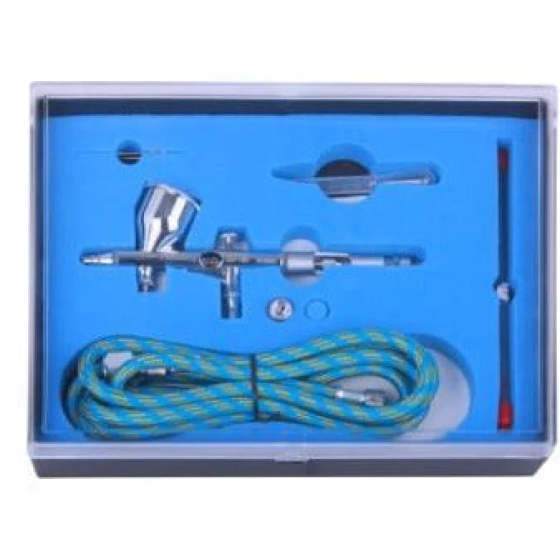 AIR BRUSH KIT 0.25 0.3MM NOZZLES WITH 1.8M AIRHOSE