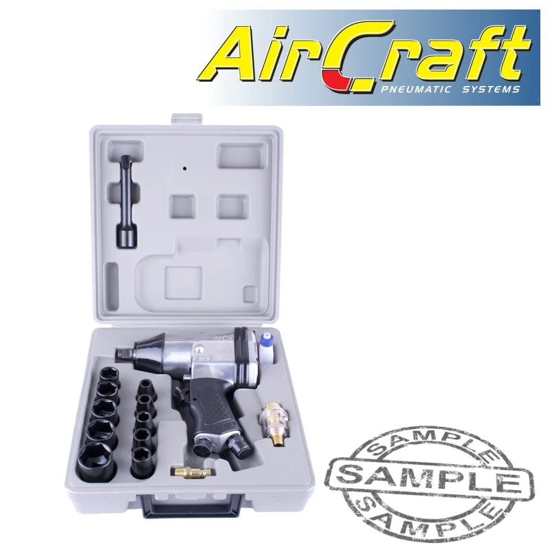AIR IMPACT WRENCH 1/2′ 17 PIECE KIT SINGLE HAMMER