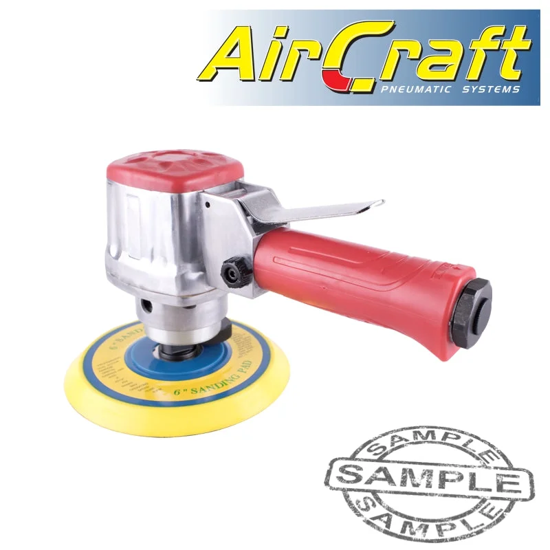 AIR SANDER DUAL ACTION 150MM 6′ 6 HOLE VAC SANDING PAD