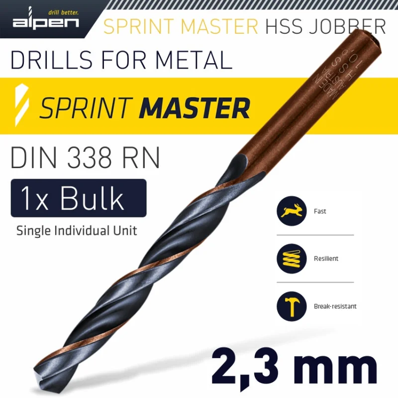 ALPEN SPRINT MASTER 2.3MM DIN 338
