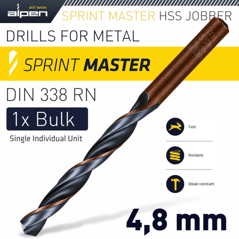 ALPEN SPRINT MASTER DIN 3384.8MM BULK IND PACK