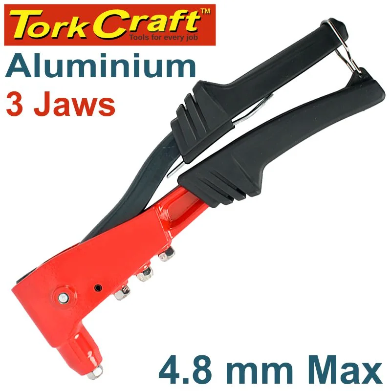 ALUMINIUM HAND RIVETER4.8MM MAX 3 JAW H/DUTY
