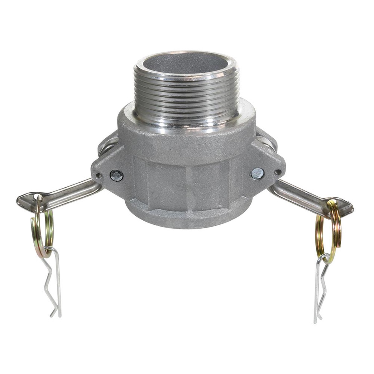 Aluminum Cam and Groove Female Coupler x Male NPT Thread - 1-1/2 Inch - Type B Coupler