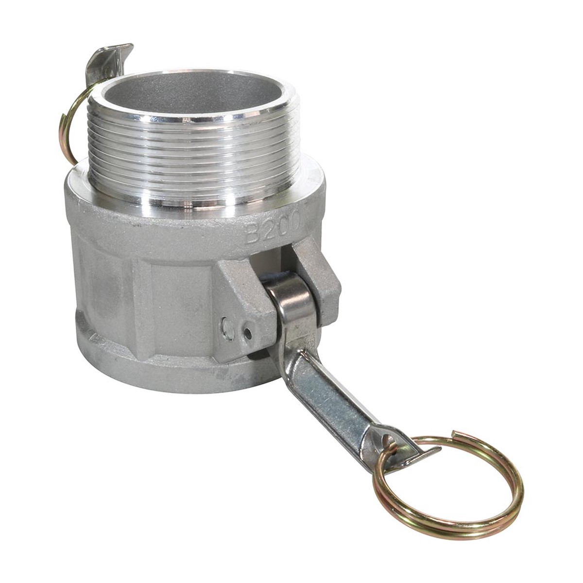 Aluminum Cam and Groove Female Coupler x Male NPT Thread - 2 Inch - Type B Coupler