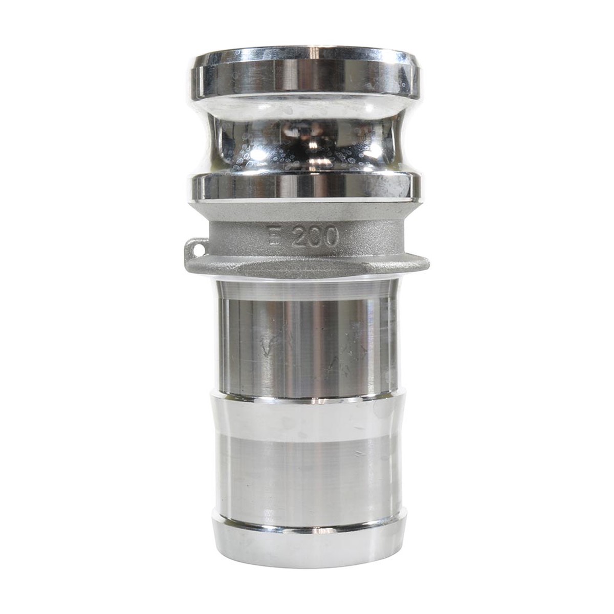 Aluminum Cam and Groove Male Adapter x Hose Shank - 2 Inch - Type E Adapter