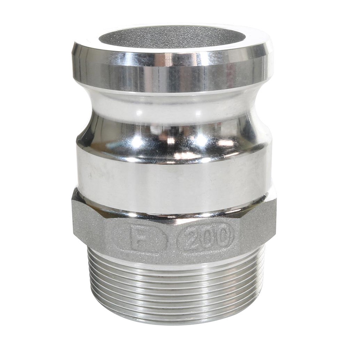 Aluminum Cam and Groove Male Adapter x Male NPT Thread - 2 Inch - Type F Adapter