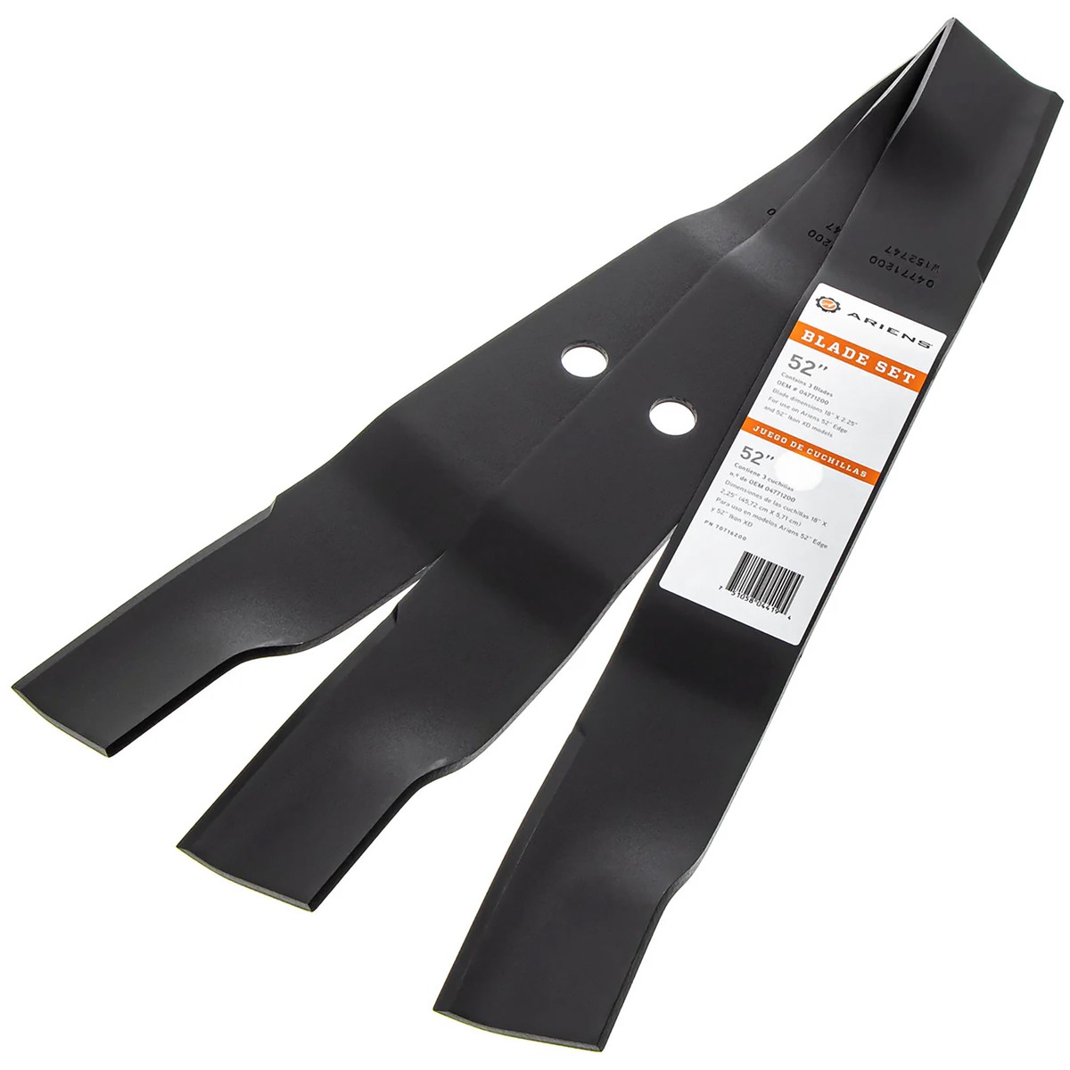 Ariens 3 Pack Alloy Steel High-Lift 18" Mower Blades for 52" Deck IKON XD & EDGE
