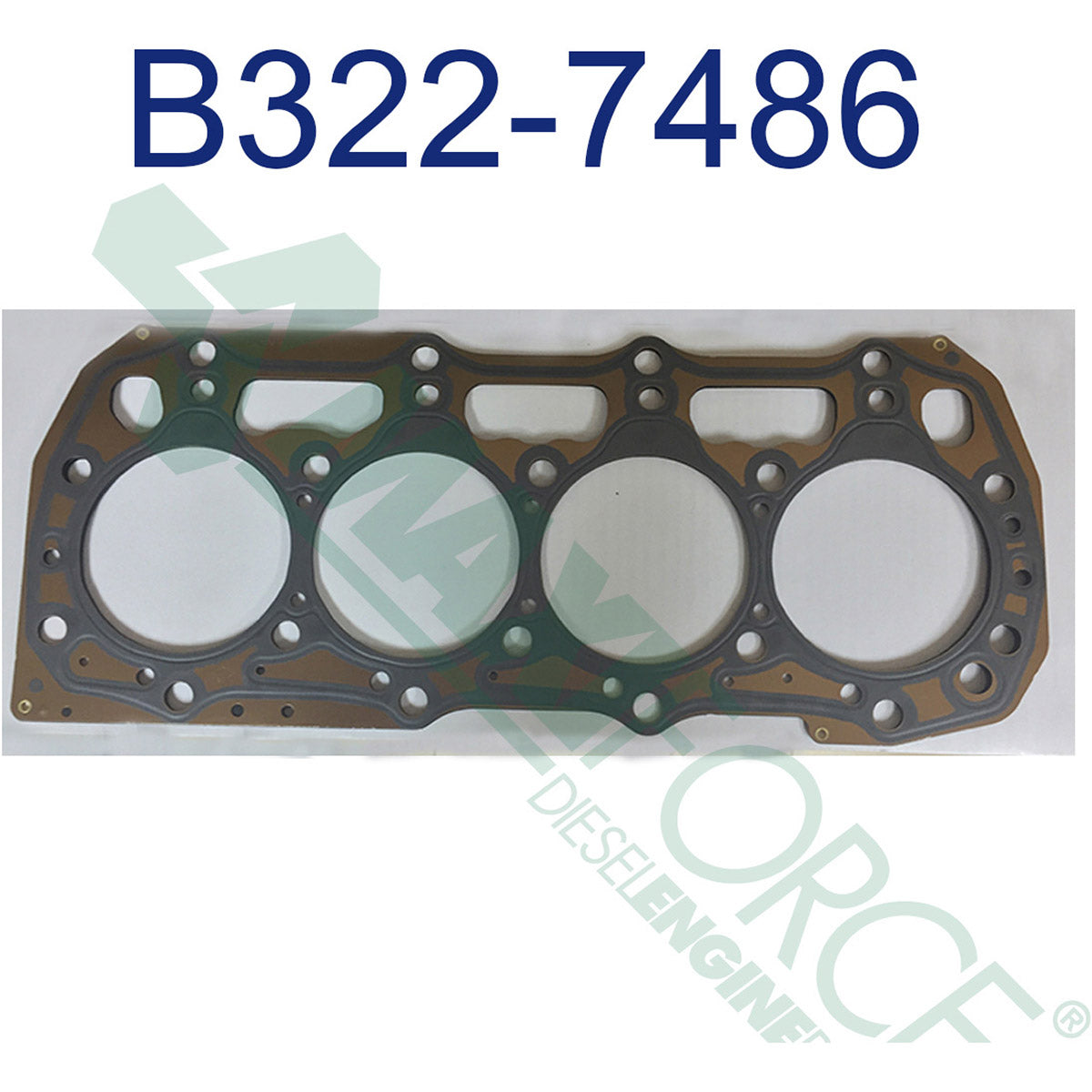 Maxiforce Cylinder Head Gasket, C2.2, Tier 3 for Caterpillar 322-7486