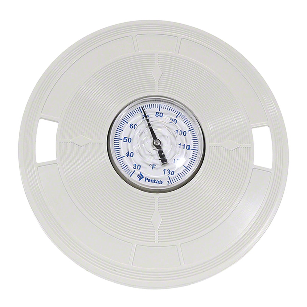 Bermuda Skimmer Lid With Thermometer - 9-1/4 Inch Round - White