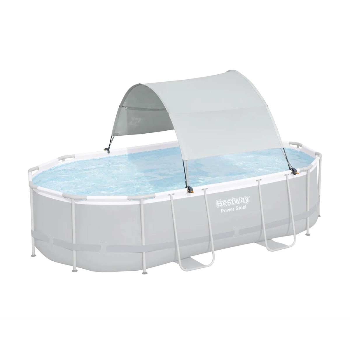 Bestway Flowclear Pool Canopy for 6' 11" to 11' 2" Above Ground Pools, Gray